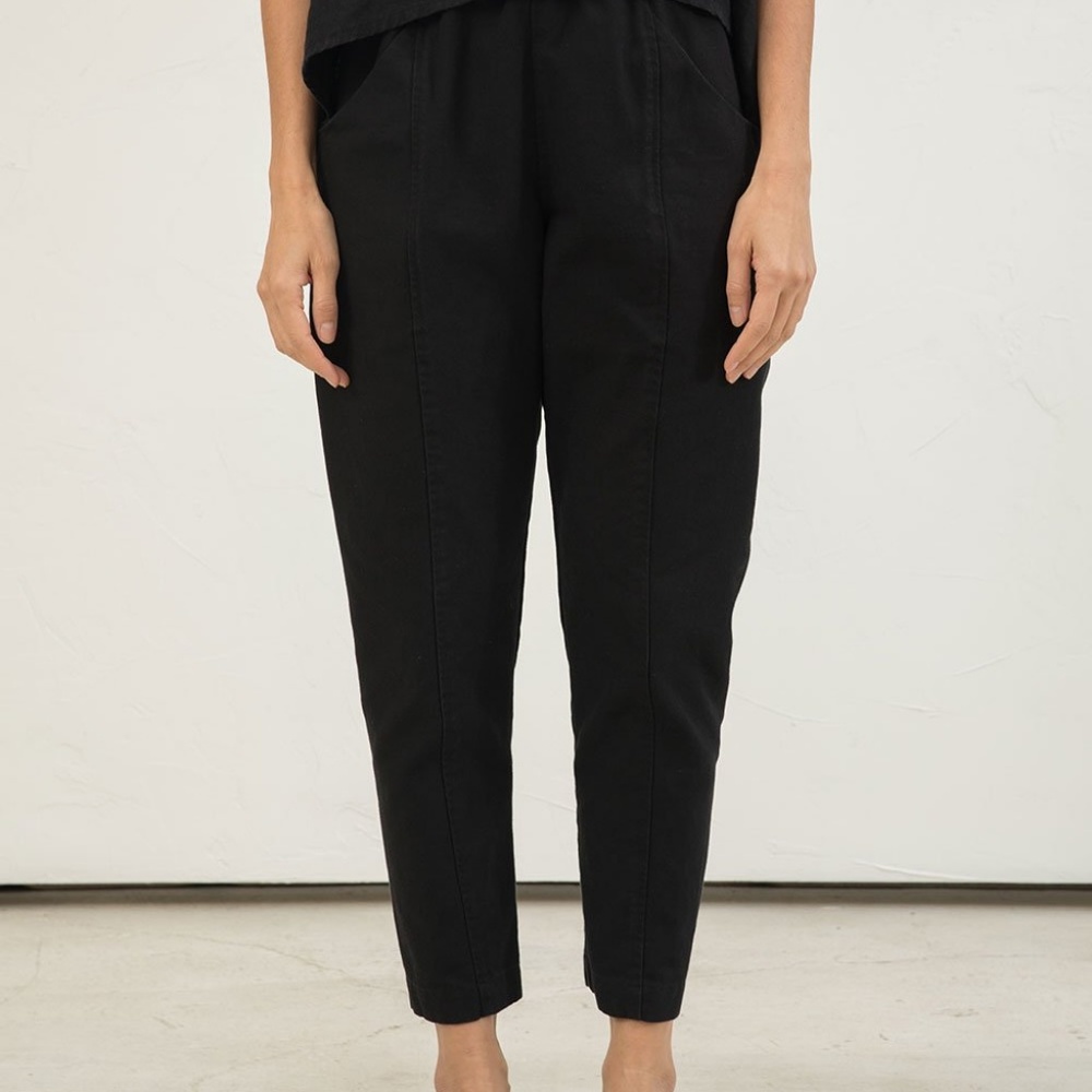 Elizabeth Suzann Black Tapered Trousers